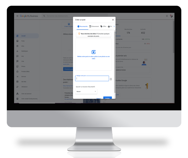 Créez un post Google My Business