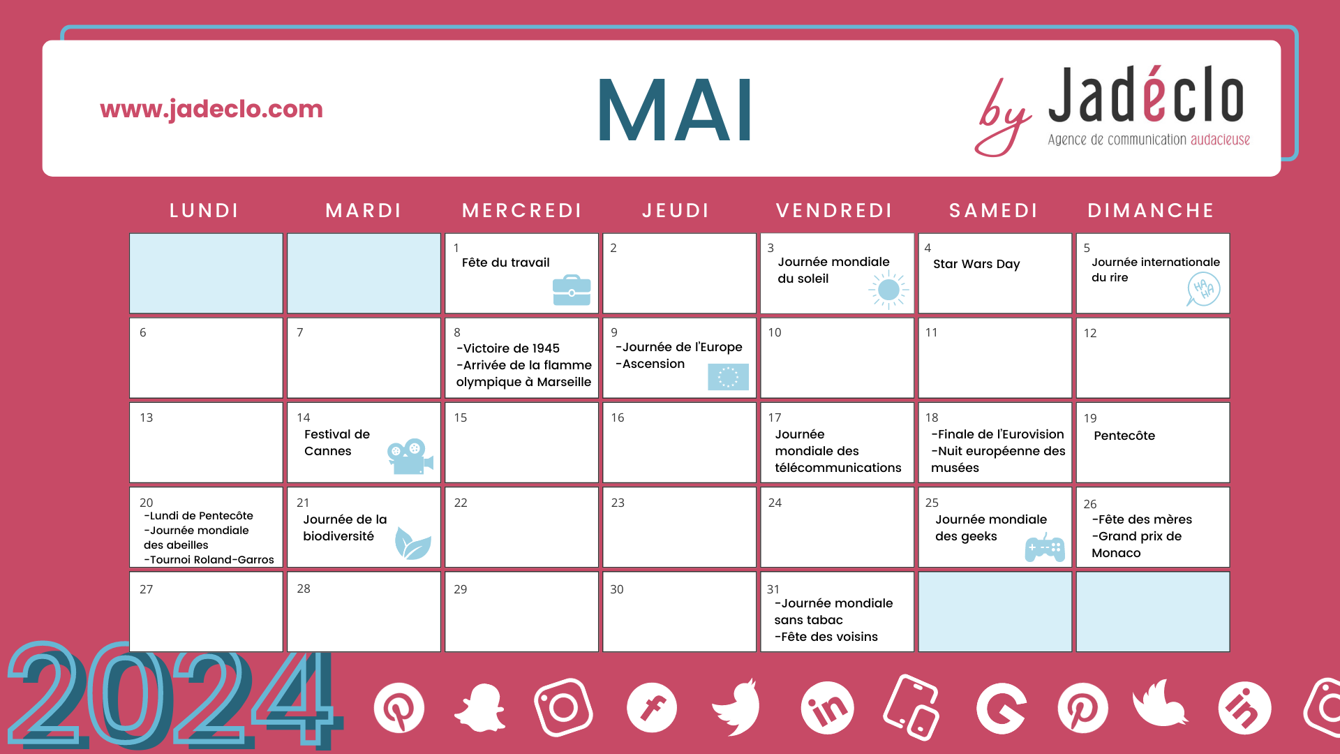 Calendrier marketing 2023 : la liste de tous les événements de l'année