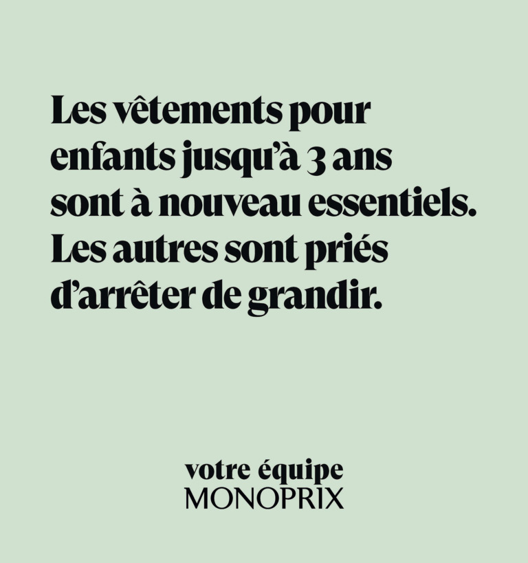 Monoprix, campagne essentielle