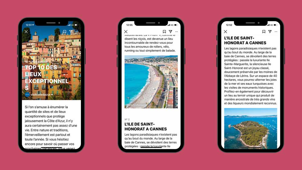 Un Instagram Guides réalisé par @visitcotedazur.