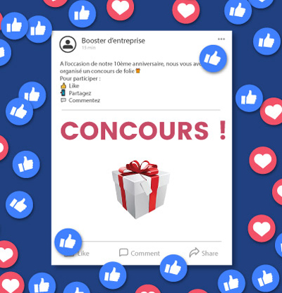 Poposez des concours pour dynamiser votre page facebook entreprise