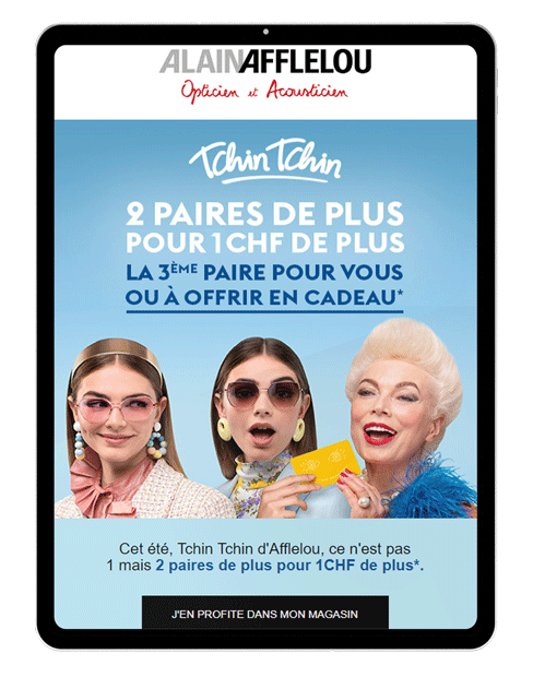 Exemple d'email marketing Alain Afflelou