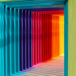 Couloir multicolore
