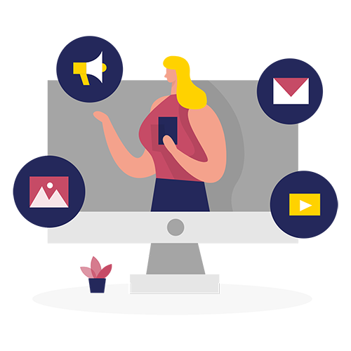 Un diaporama sur PowerPoint selon les objectifs de la présentation.