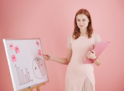 Une présentation réussie grâce à une infographiste PowerPoint en agence de communication digitale.