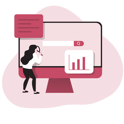 Illustration d'une optimisation, de SEO landing pages.